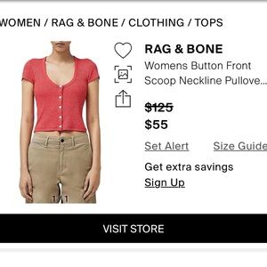 Rag & Bone Scoopneck Sweater Shirt